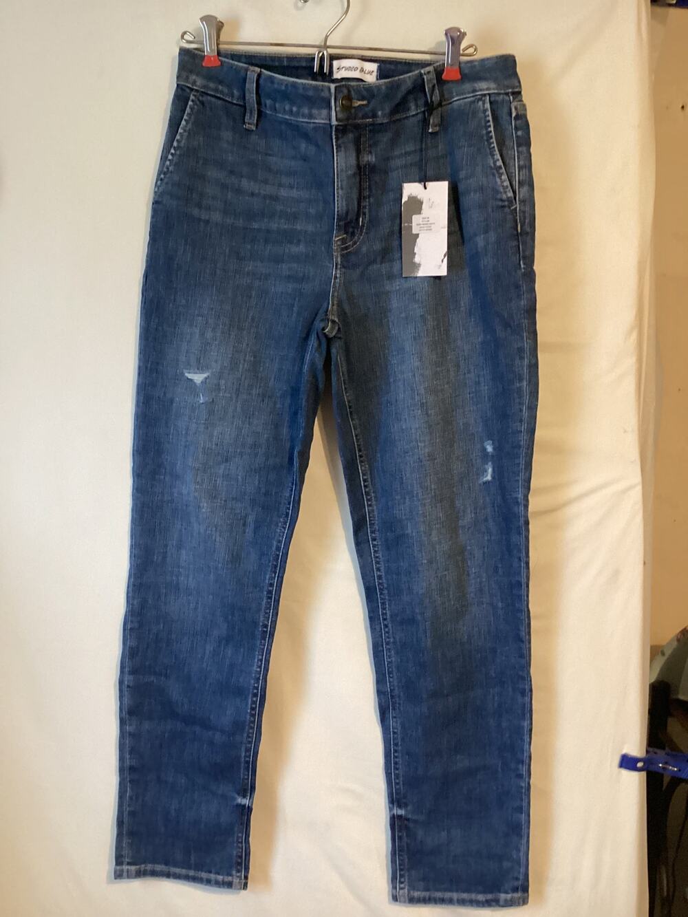 3013 NWT Studio Blue Jeans Jude Mid-rise Cropped Skinny Size 29 x 24 Inseam